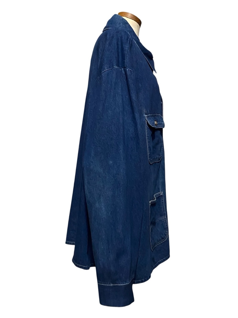 Vintage Pointer Denim Chore Coat Barn Jacket 4X 5X USA Workwear Streetwear - Picture 10 of 14